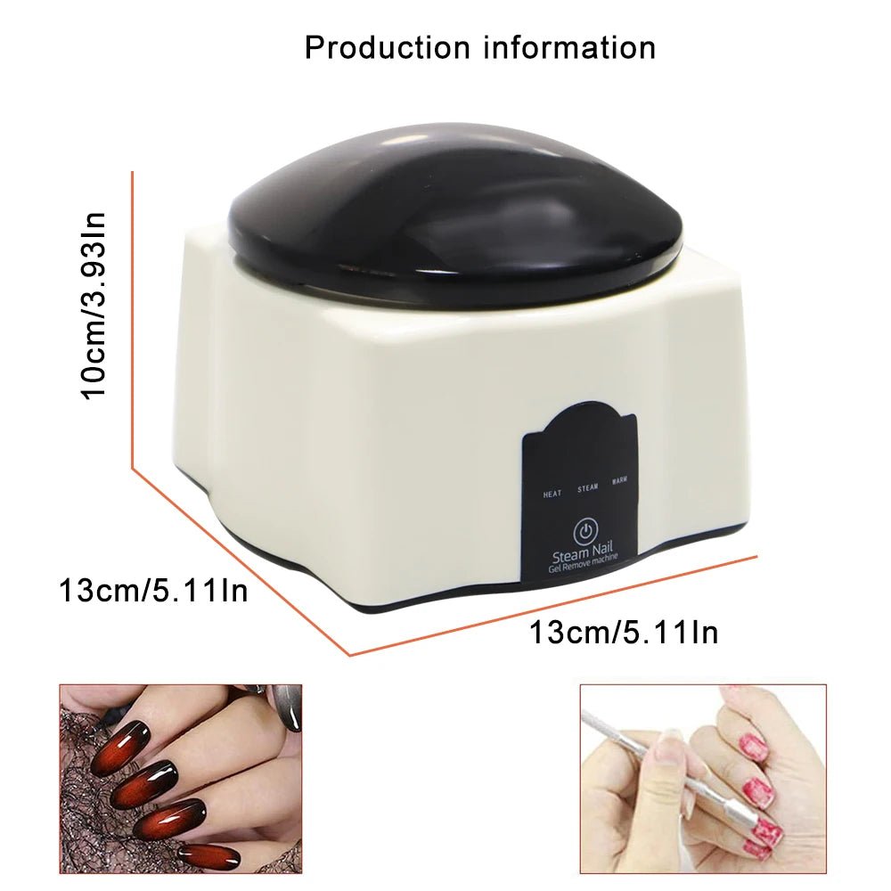 36W Steam Gel Nail Polish Remover Gel Polishing Remover Electric Nail Enhancement Tools Suitable for Nail Salons and Household - The Snowbox