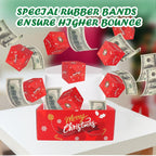 Surprise Gift Box Explosion for Money,Surprise Gift Box,Money Box for Cash Gift,Unique Folding Pop-Up Explosion Gift Box,Merry Christmas Surprise Gift Boxes (12 Bounces)(Red Christmas)