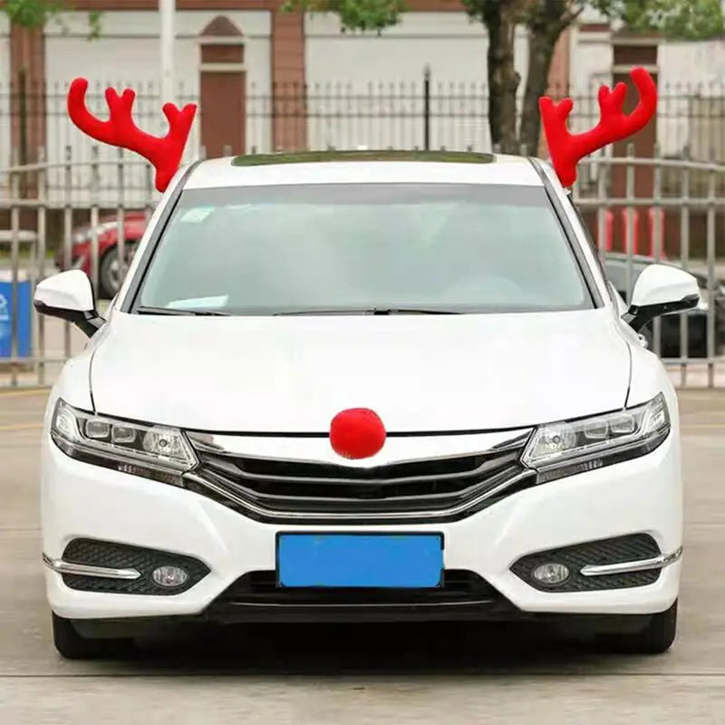 Deer Antlers for Car Christmas Reindeer Antlers Car Decoration Car Truck Costume Christmas Deer Horn for Car Window Roof-Top &