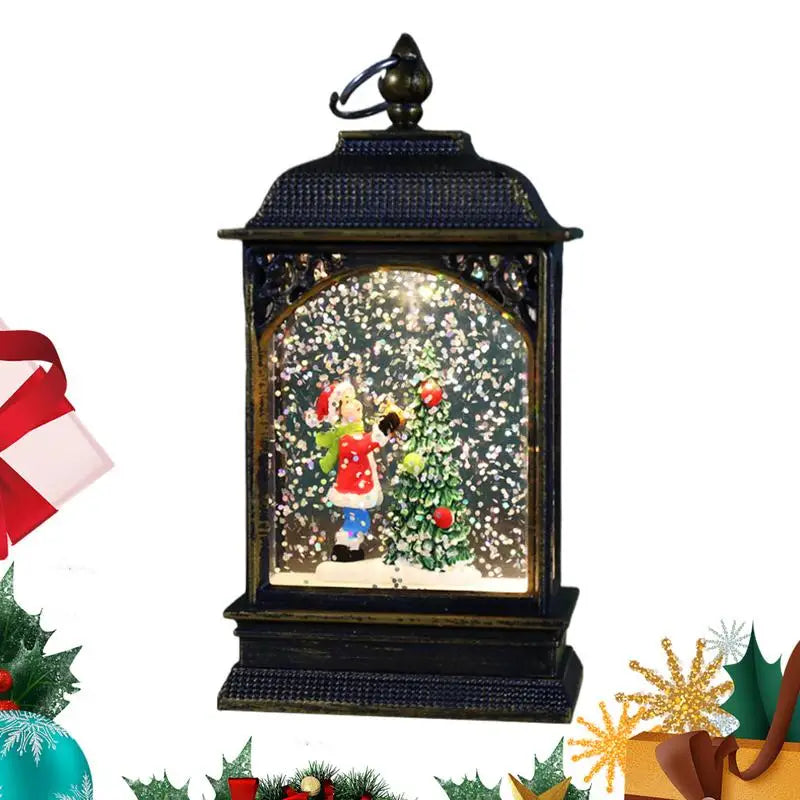 Christmas Luminou Lantern Unique Warm Light Snowball Christmas Element LED Night Light for Home Holiday Decoration