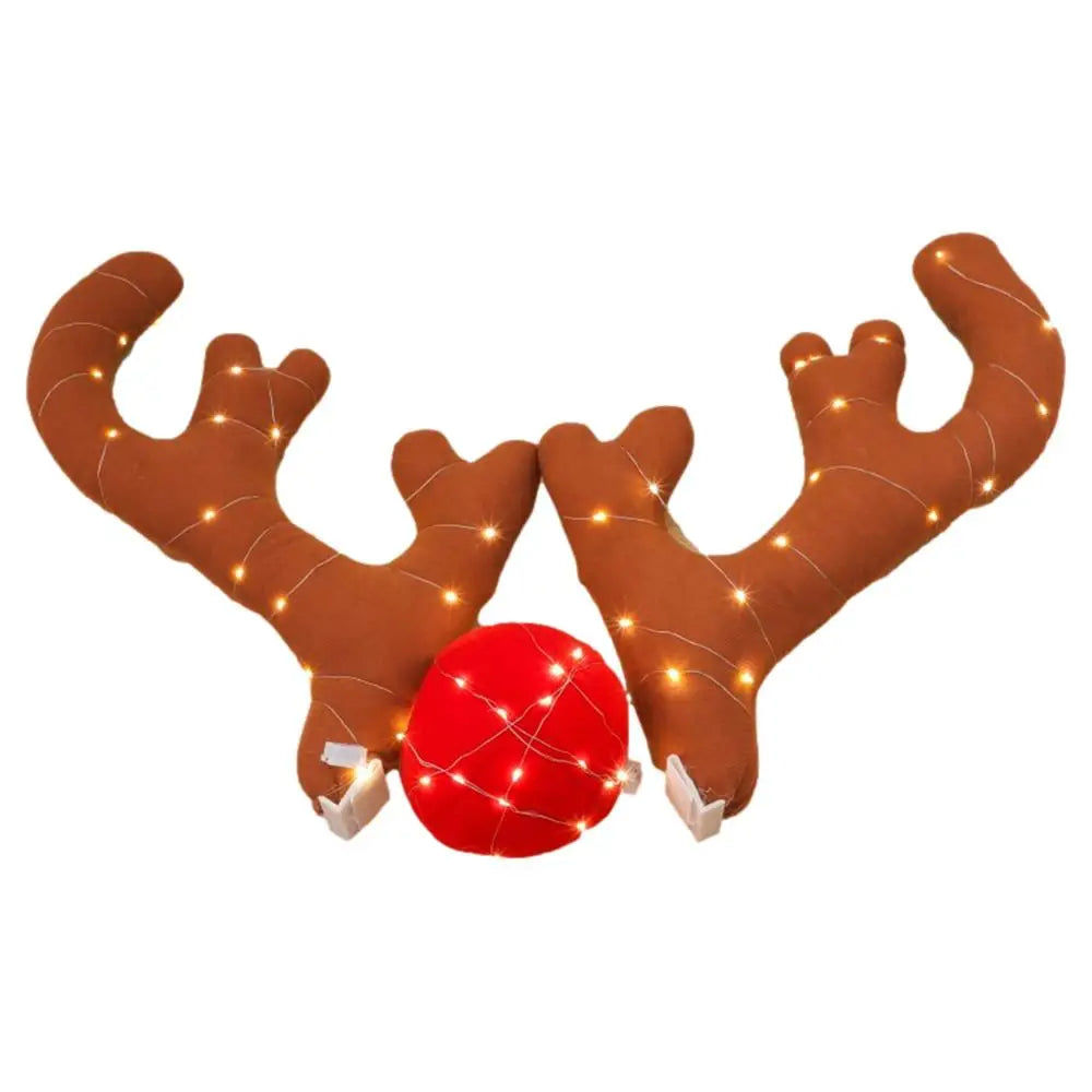 Deer Antlers for Car Christmas Reindeer Antlers Car Decoration Car Truck Costume Christmas Deer Horn for Car Window Roof-Top &