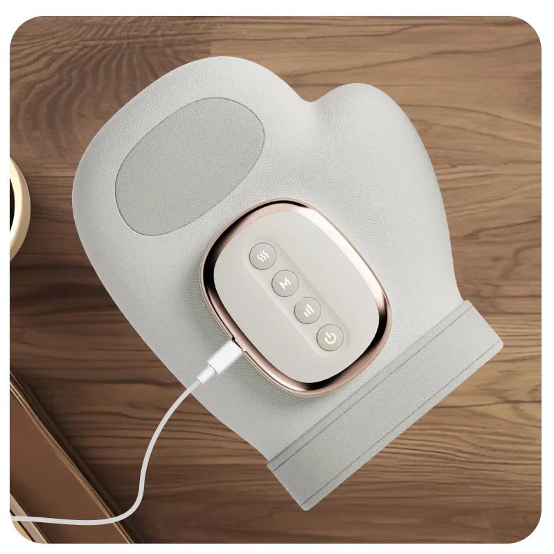 Intelligent Hot Compress Hand Massager Electric Finger Massager Air Compression Vibration Massage for Finger Palm Fatigue Relax - The Snowbox